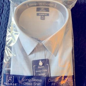 Powder Blue Dress Shirt by George